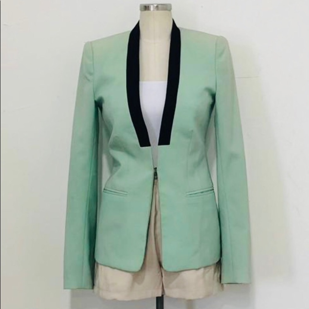 Mint Green Zoe Blazer in Green